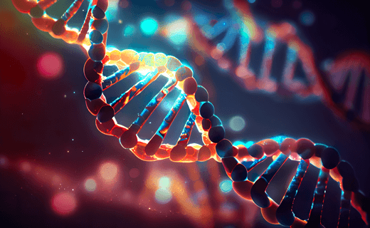 AI DNA Strand Double Helix