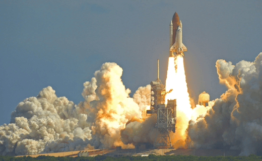 space shuttle ceramic tiles launch