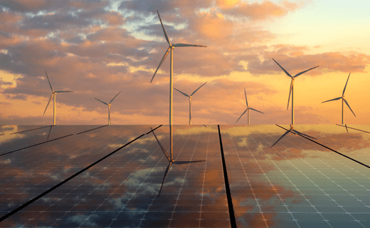 Solar and wind renewable energy materials